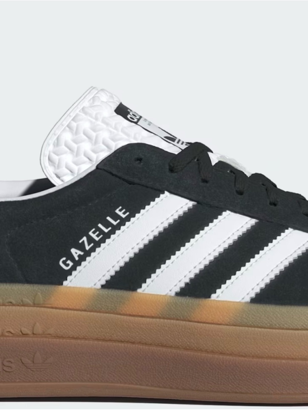 adidas Black and White Suede Gazelles Sneakers